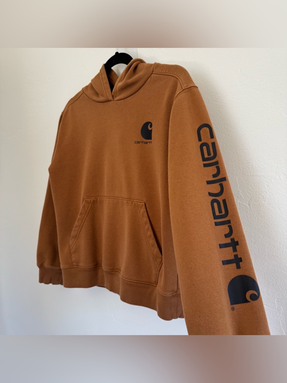 Carhartt Boys Long Sleeve Graphic Sweatshirt Tan Brown Pullover Casual M (10-12) - Picture 4 of 9